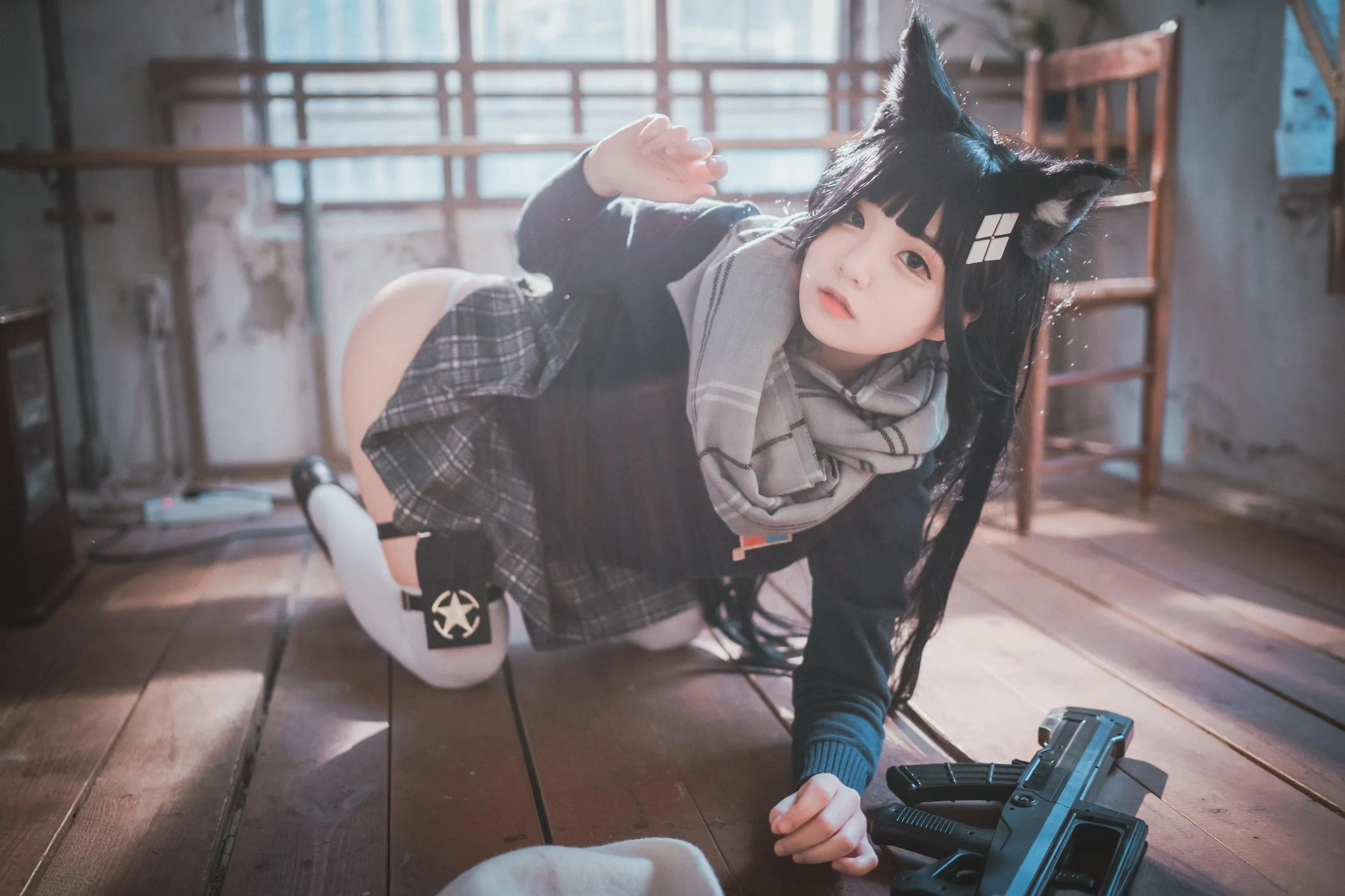 Jenny 정제니 – NO.19 [DJAWA] Type95 Pure White Graduation Girls Frontline [33P]插图1